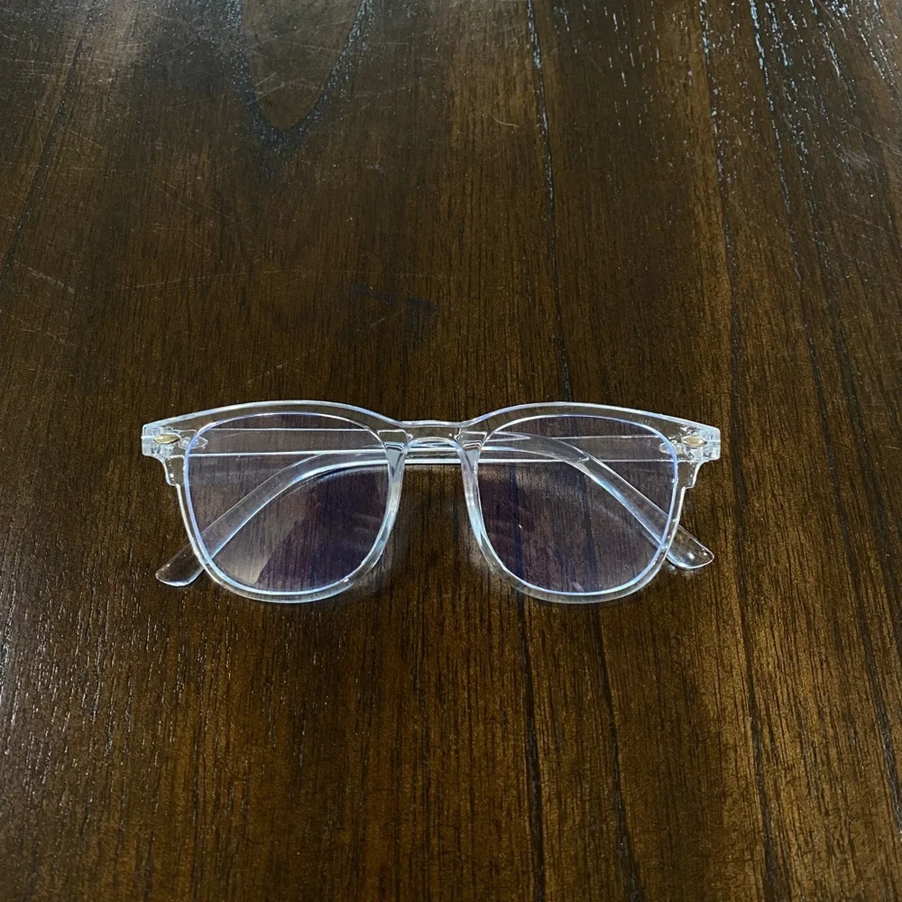 Black and Clear Blue Light Glasses Set